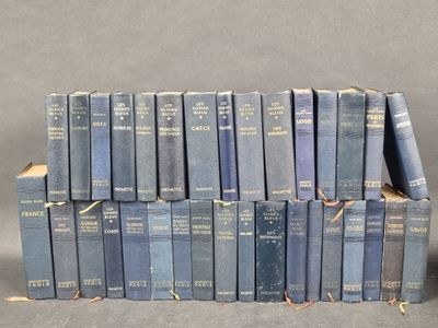 [VOYAGE] Lot de 33 guides bleus HACHETTE, années 1950-1960