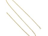 a gold necklace with a chain that is attached to it