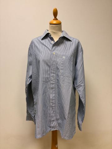 Pierre CARDIN : chemise homme en coton rayé taille 44