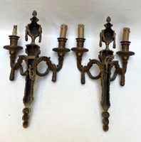 Paire d'appliques de style Louis XVI en bronze doré et cisel… (photo 2)
