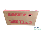 a cardboard box with the words think feel do written on it