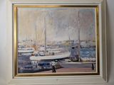 a picture of a painting on the wall of a room