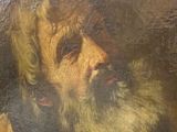 painting of a man with a beard and a black shirt