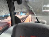 a view of the back seat of a car from inside the vehicle