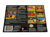 a back cover of a video game with pictures on it