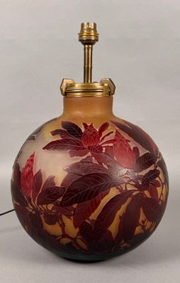 a lamp that is sitting on a table