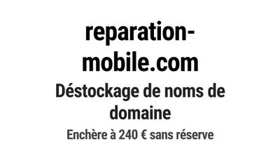 Nom de domaine reparation-mobile.