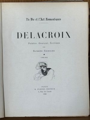 un livre sur lequel figure le dessin d'un homme