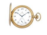 une image d'une montre de poche en gros plan sur fond blanc