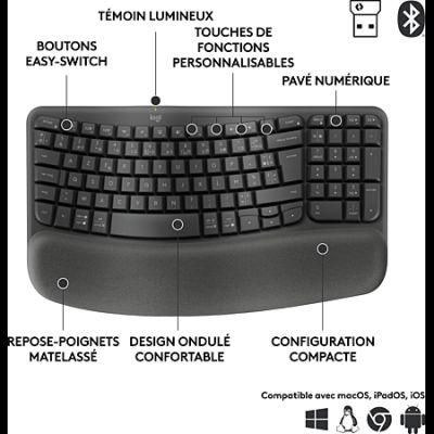 une photo d'un clavier d'ordinateur avec des inscriptions en français