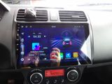 a picture of a car dashboard with a car radio in it
