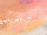 a close up of a painting with a brush on it