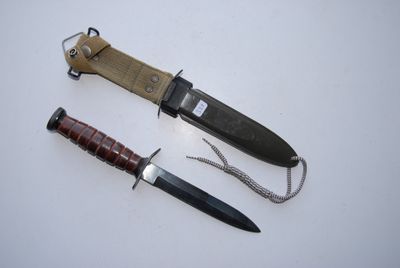 three different types of knives on a white surface