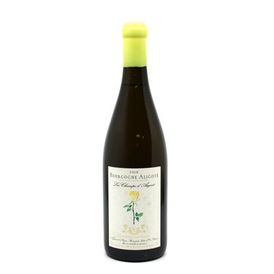 a close up of a bottle of wine on a white background