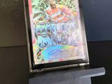 a picture of a video game on display on a table
