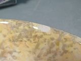 a close up of a plate with food on it