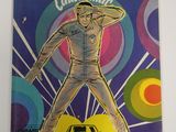 la couverture d'une bande dessinée sur laquelle figure un homme debout sur le toit d'une voiture