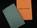 louis vuitton notebook in green and orange