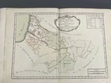 an old book with a map of the country of england on it