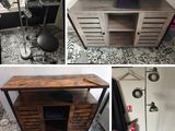 plusieurs photos montrant divers types de meubles dans une pièce