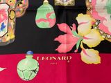 a picture of a scarf with a lot of different things on it