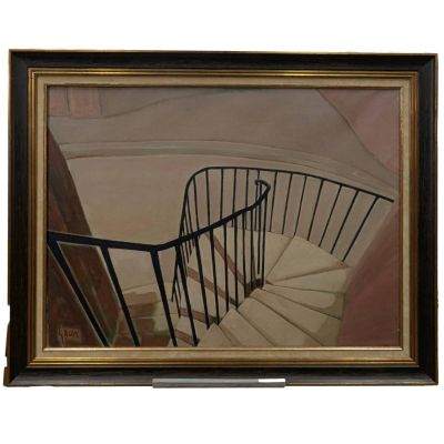 Anne GACON (1913 - ?) L'escalier