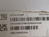 a close up of a label on a laptop computer