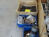many boxes of assorted items on the floor