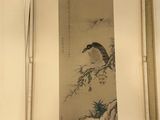an open book with a picture of a bird sitting on a tree branch