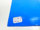 a blue book that has a sticker on it