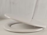 a white toilet seat with a white cover on it