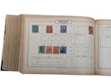 a book with a bunch of stamps on it