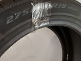 a close up of a tire that has been wrapped in plastic