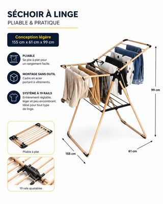 1 séchoir a linge ultra léger