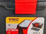 a black case with a red handle and a black case with a red handle
