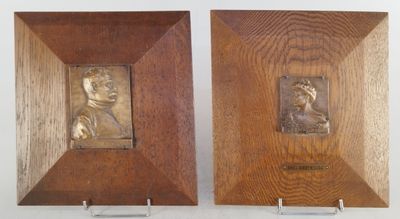 Ernesta Robert Mérignac, deux plaques rectangulaires en bron… - Photo 1