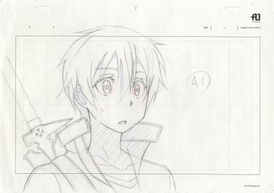 dessin représentant un homme armé d'une épée devant un téléviseur