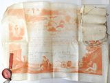 un morceau de papier sur lequel figure un dessin