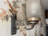 a light that is on a wall in a room