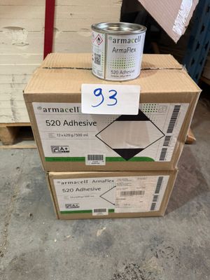 Lot comprenant 24 pots de colle ArmaFlex 520 Adhesive de mar…