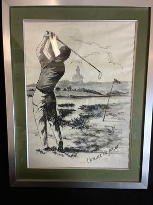 Louis Henri LEMIRRE "L'envie de jouer" Encre sur papier Sign…