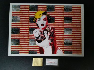 DEATH NYC. Sérigraphie sur papier signée à la main, avec cer…