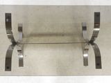 a picture of a pair of stainless steel shelf brackets