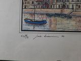 a picture of a picture of a boat in the water