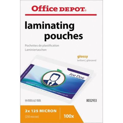 OFFICE DEPOT - Pochettes de plastification - Format Badge 99…