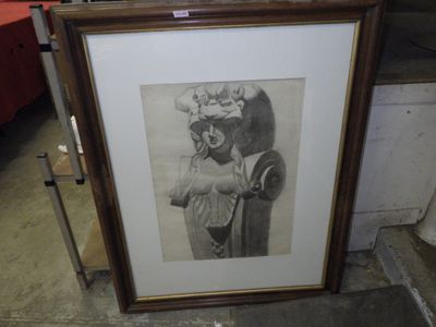 a picture of a picture of a woman in a hat