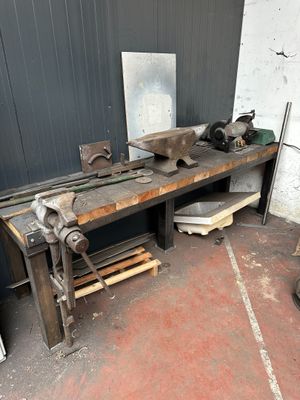 an image of a workbench with tools on it