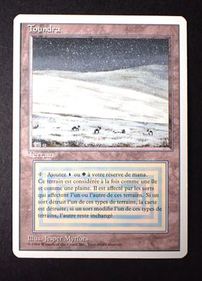 une photo d'une carte illustrée d'un paysage enneigé
