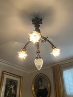 Lustre en bronze doré à quatre lumières, Napoléon III. (photo 2)