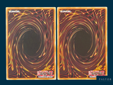two cards that have a picture of a spiral design on them